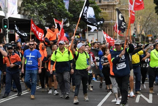 270 Australian Construction Union Officials Dumped