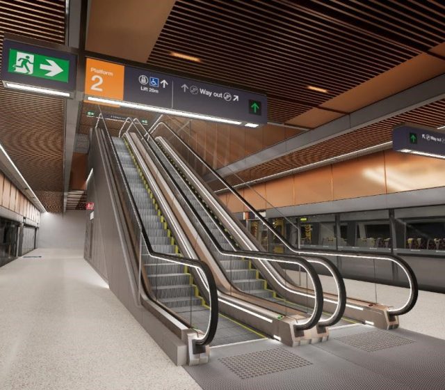 First Look at Station Interiors Unveiled on $6.9 billion Rail Project