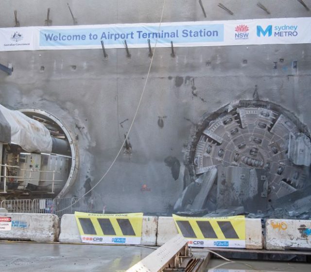 Second TBM Breaks Through on Huge Sydney Rail Tunnell Project