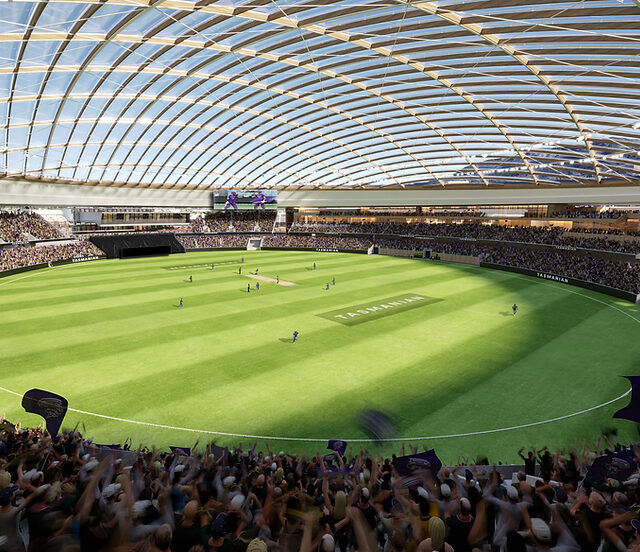 Tasmania Unveils World’s Biggest Timber Roof Stadium
