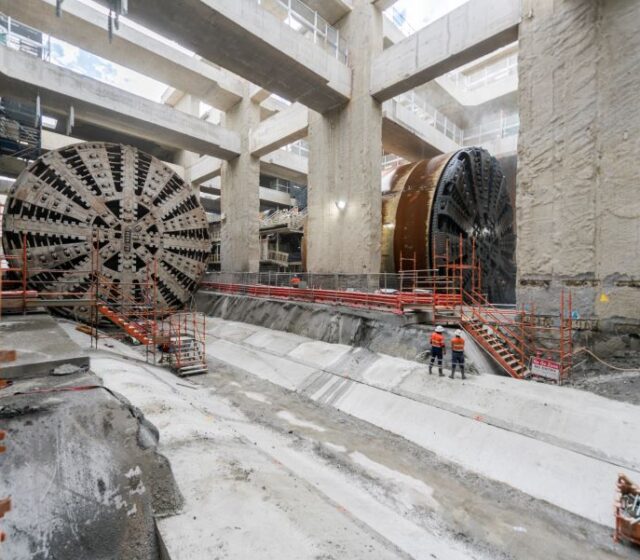 Huge machines relaunch on Melbourne’s biggest road tunnel project