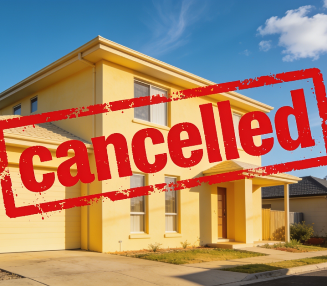 More contracts cancelled as home building confidence slumps